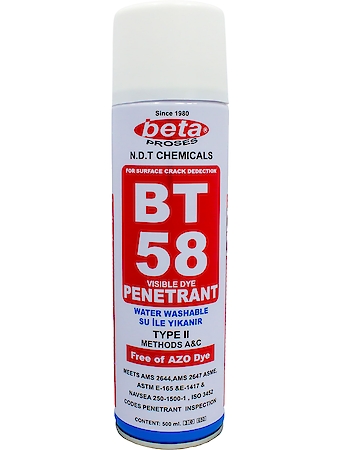 BT - 58 Penetrant Sprey (Kontrast Kırmızı) 500ml