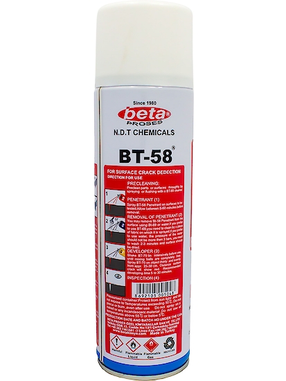 BT - 58 Penetrant Sprey (Kontrast Kırmızı) 500ml