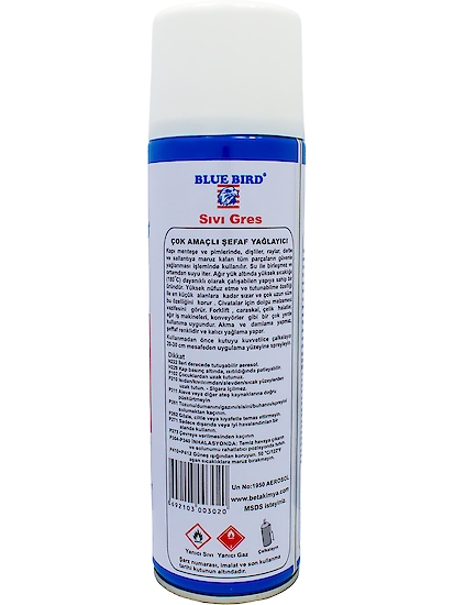 Blue Bird Sıvı Gres Sprey 500ml